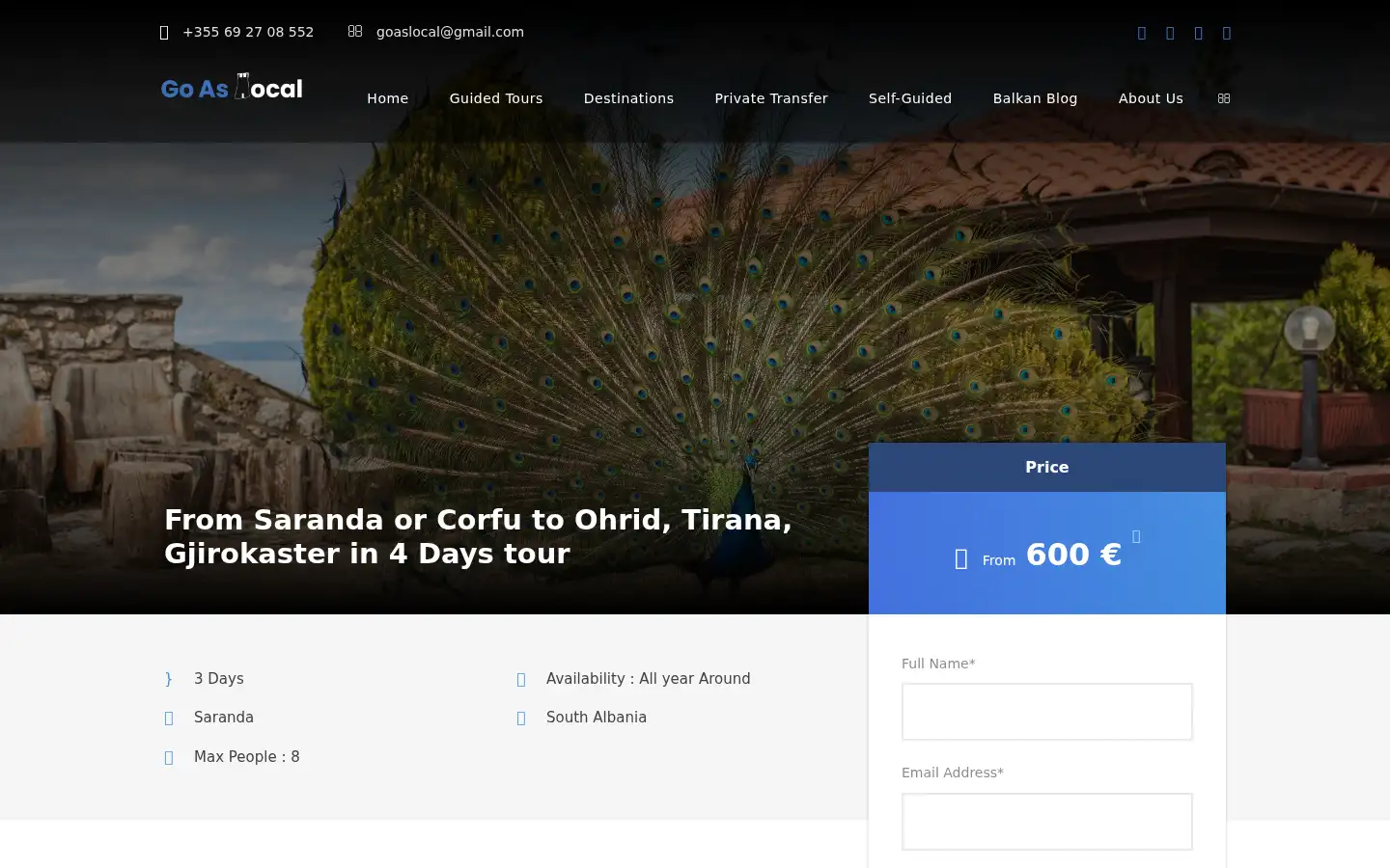Screenshot of goaslocal.com