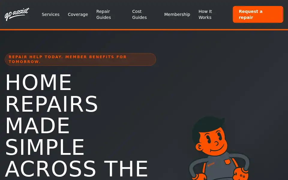 Screenshot of goassist.us