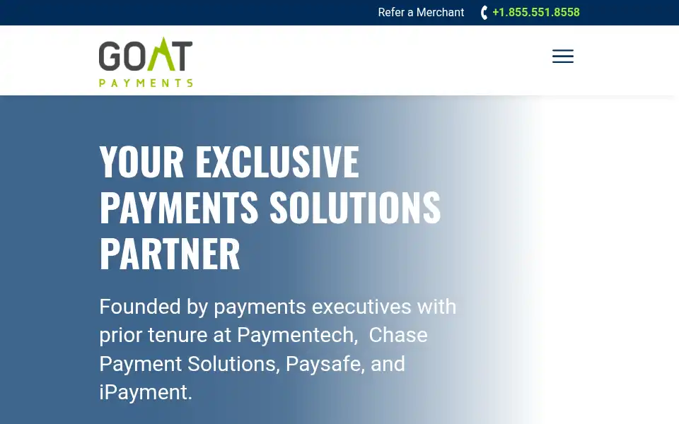 Screenshot of goatpayments.com