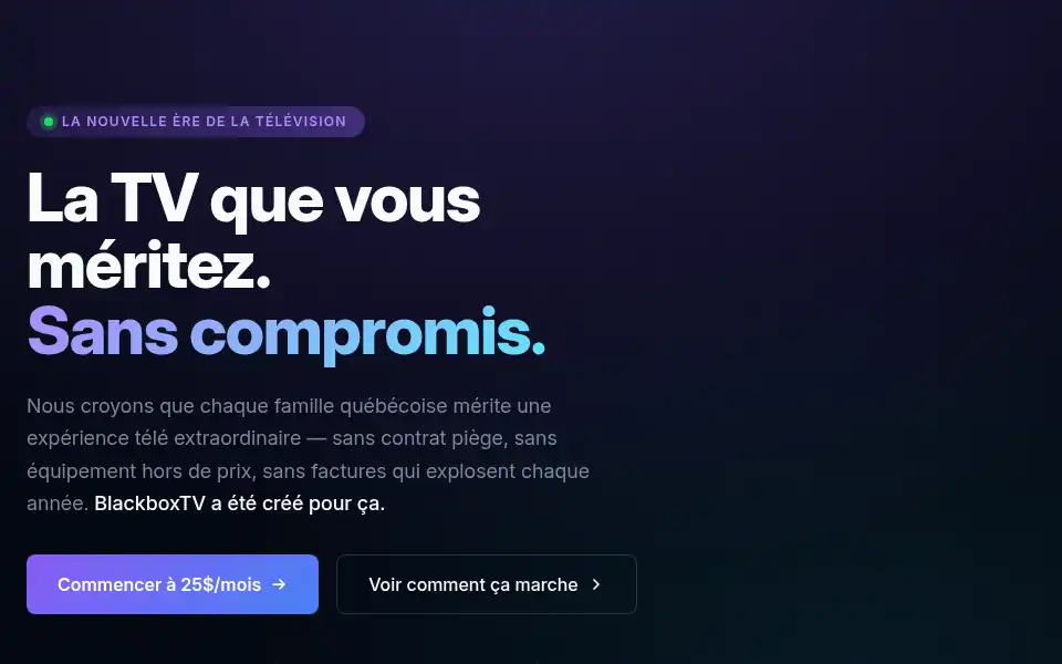 Screenshot of goblackbox.tv
