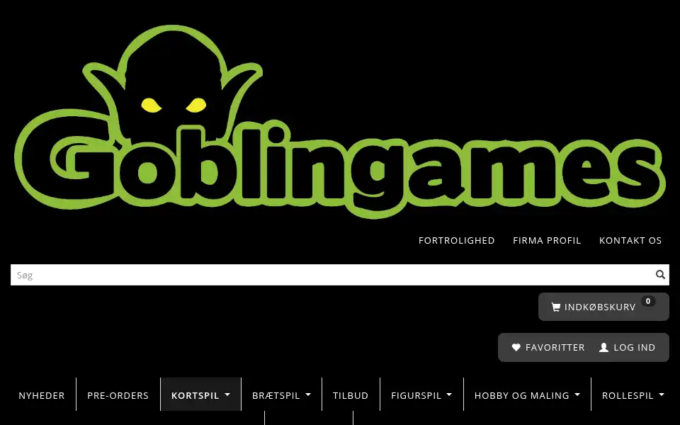 Screenshot of goblingames.dk