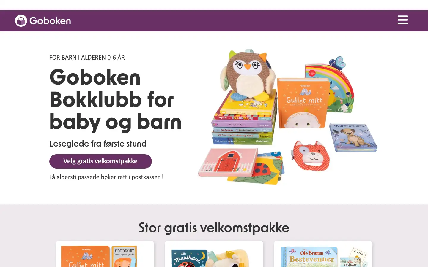 Screenshot of goboken.no