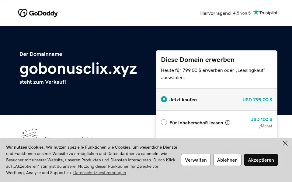 Screenshot of gobonusclix.xyz