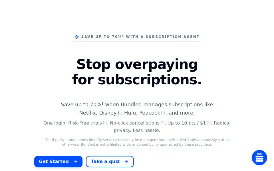 Screenshot of gobundled.com