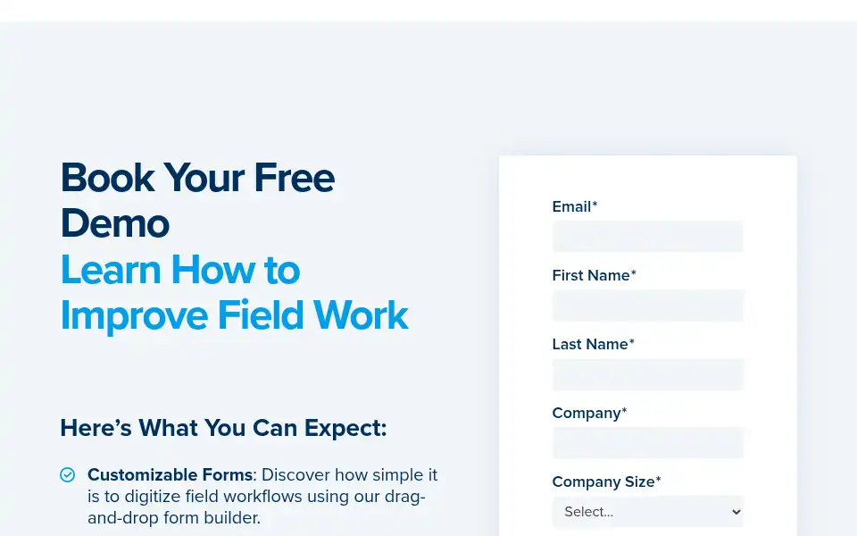 Screenshot of gocanvas.com