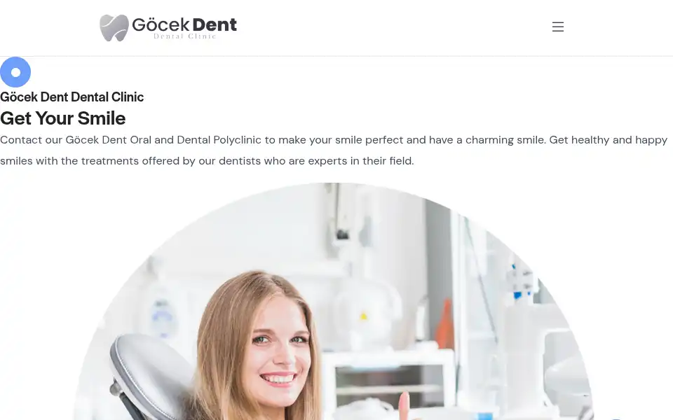 Screenshot of gocekdent.com