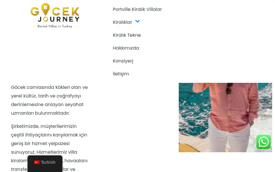 Screenshot of gocekjourney.com