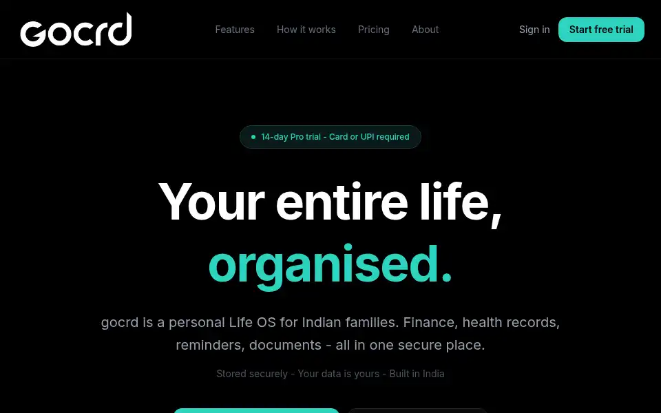 Screenshot of gocrd.com