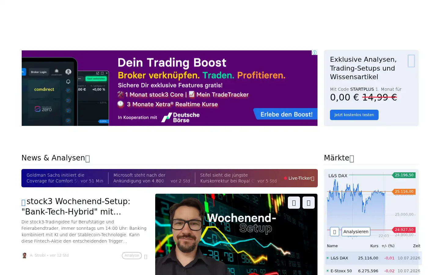 Screenshot of godmode-trader.de