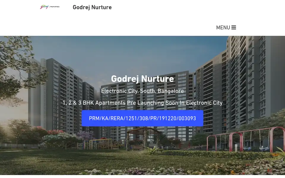 Screenshot of godrejnurture.gen.in