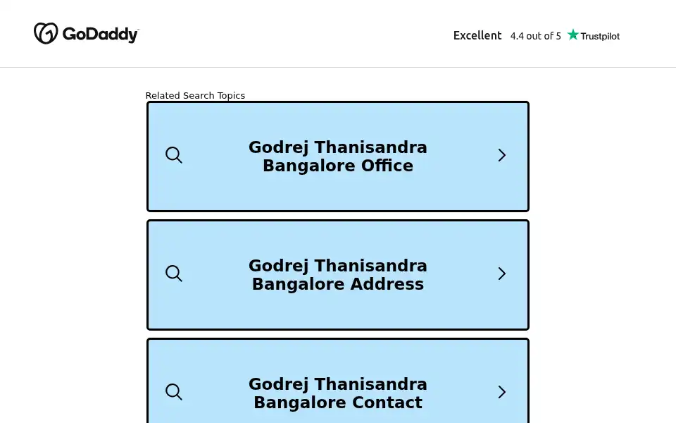 Screenshot of godrejthanisandrabangalore.in