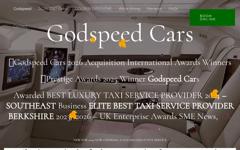 Screenshot of godspeedcars.com