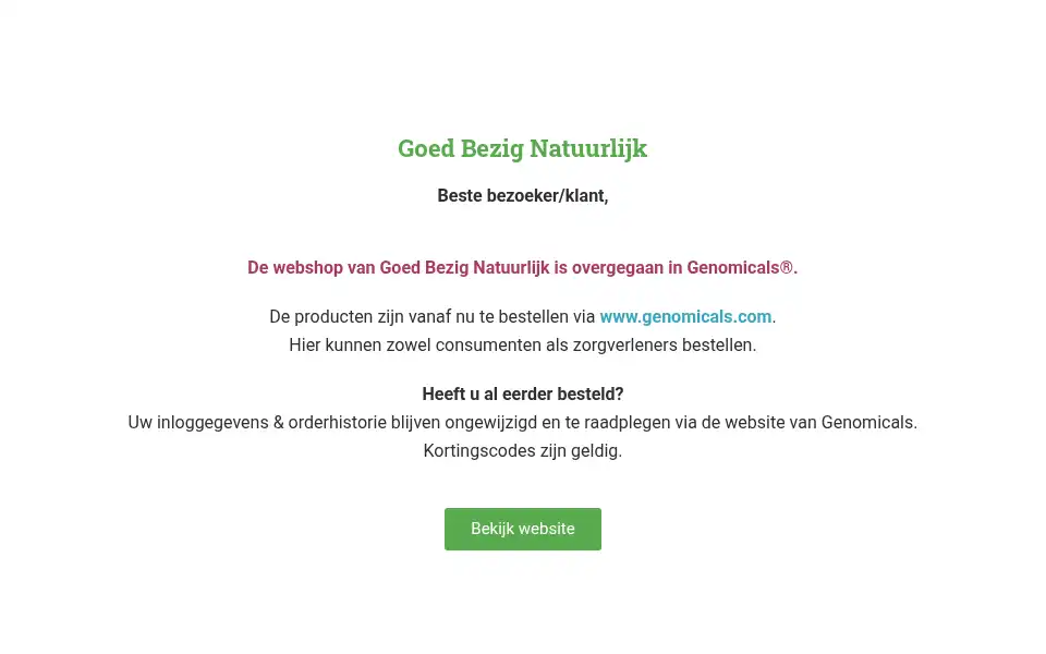 Screenshot of goedbezignatuurlijk.nl