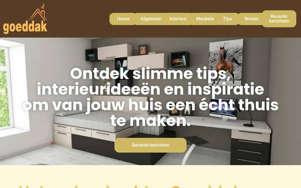 Screenshot of goeddak.nl