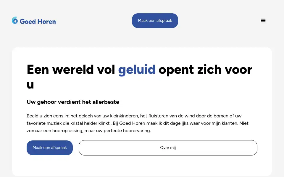 Screenshot of goedhoren.com