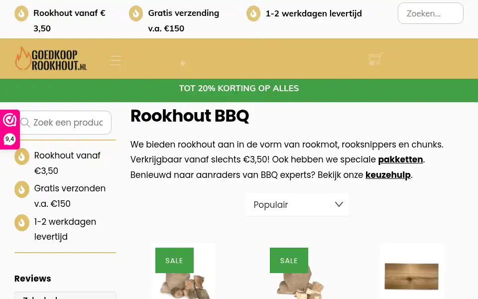 Screenshot of goedkoop-rookhout.nl