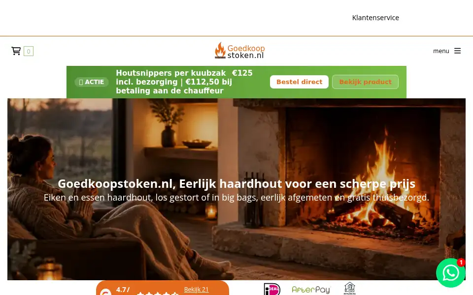 Screenshot of goedkoopstoken.nl