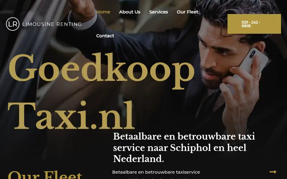 Screenshot of goedkooptaxi.nl