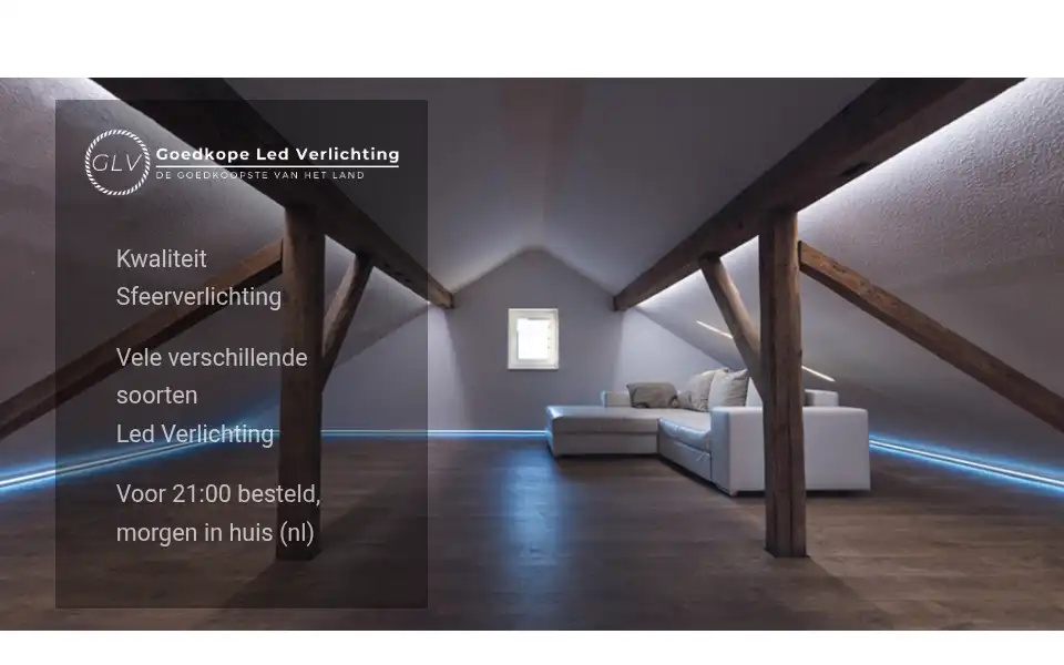 Screenshot of goedkopeledverlichting.com