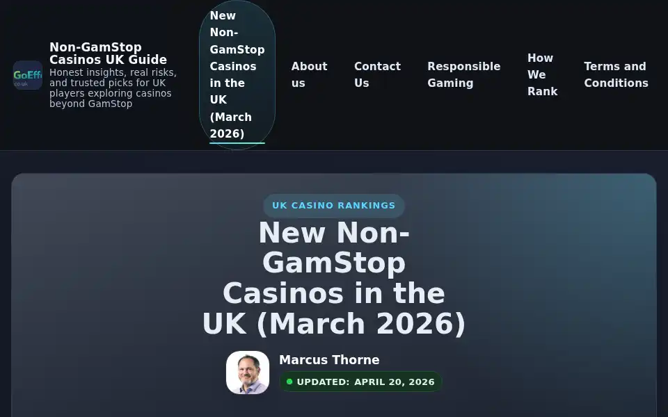 Screenshot of goeffortless.co.uk