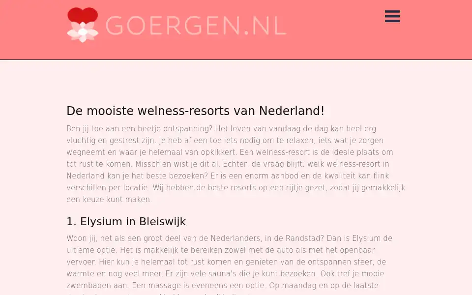 Screenshot of goergen.nl