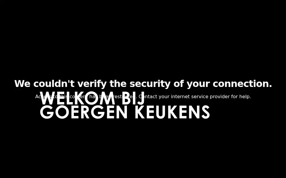 Screenshot of goergenkeukens.nl