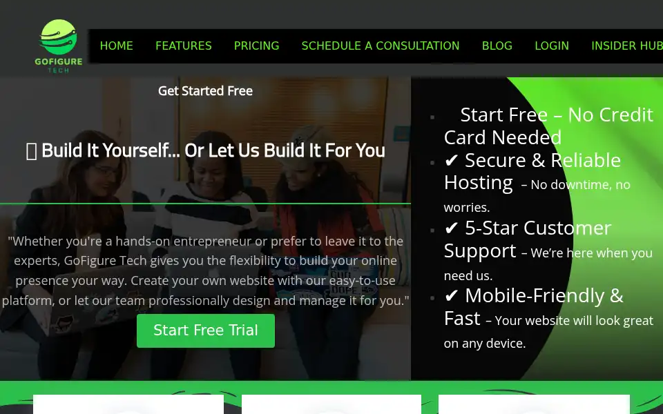 Screenshot of gofiguretech.com