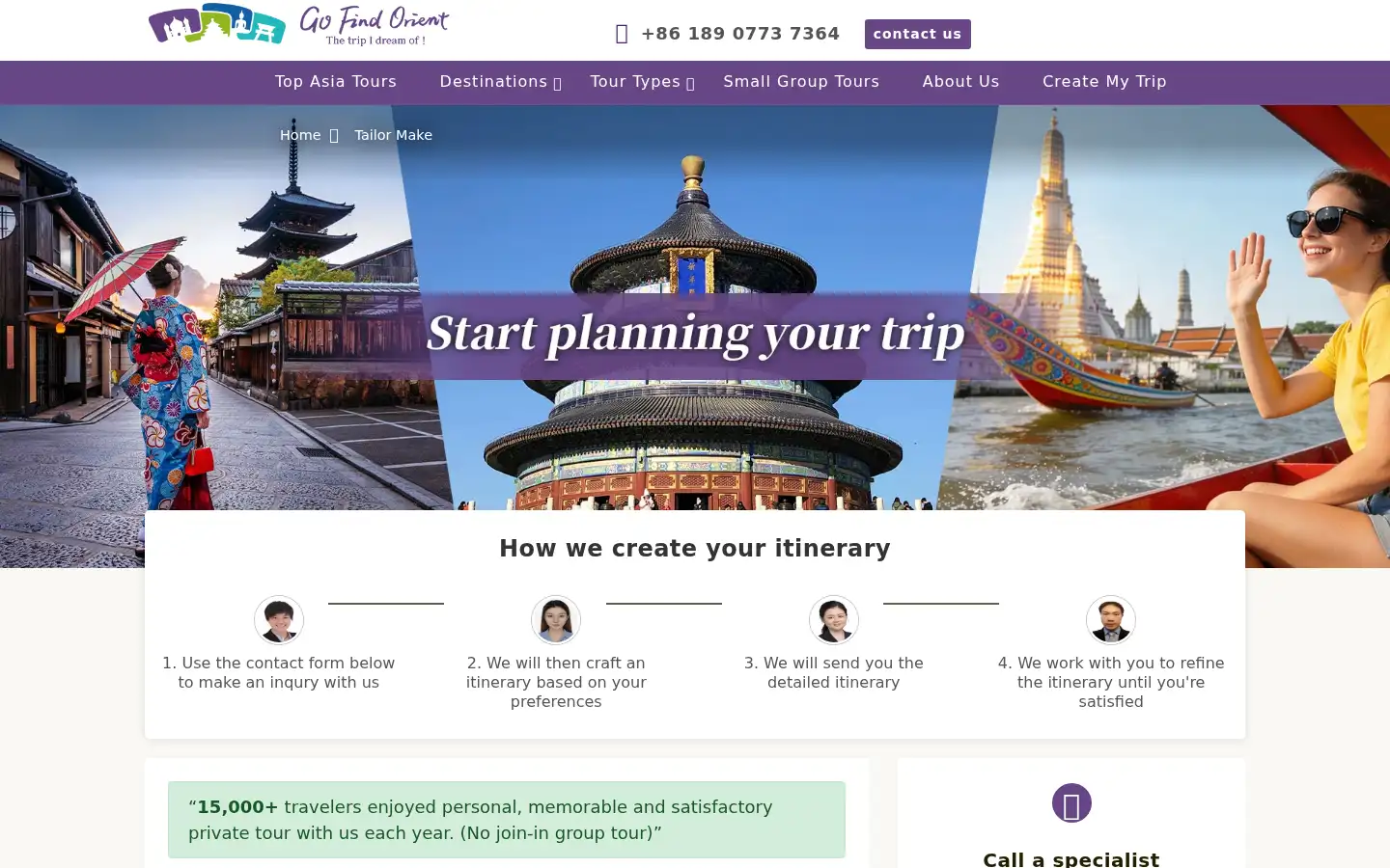 Screenshot of gofindorient.com