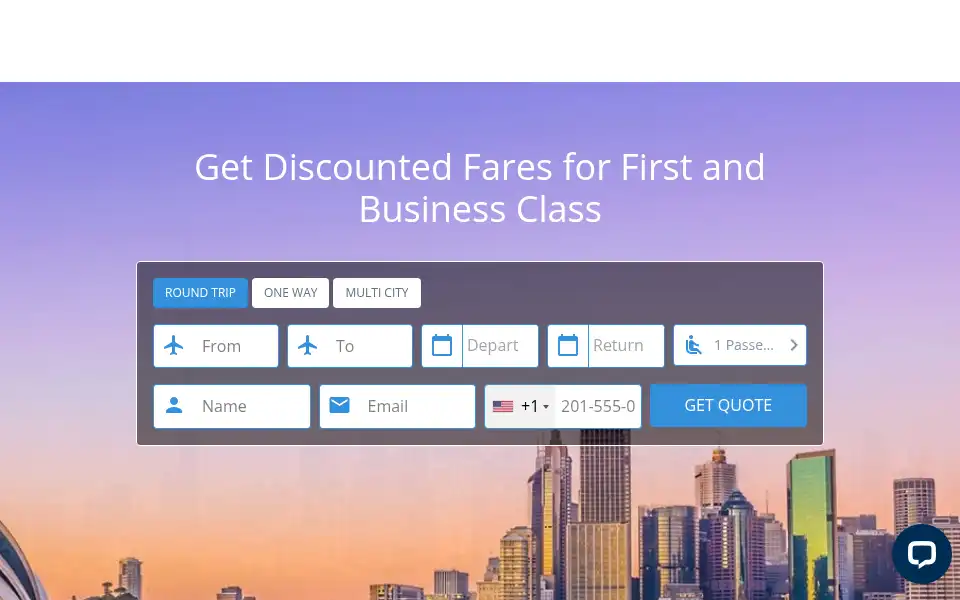 Screenshot of goflyfirst.com
