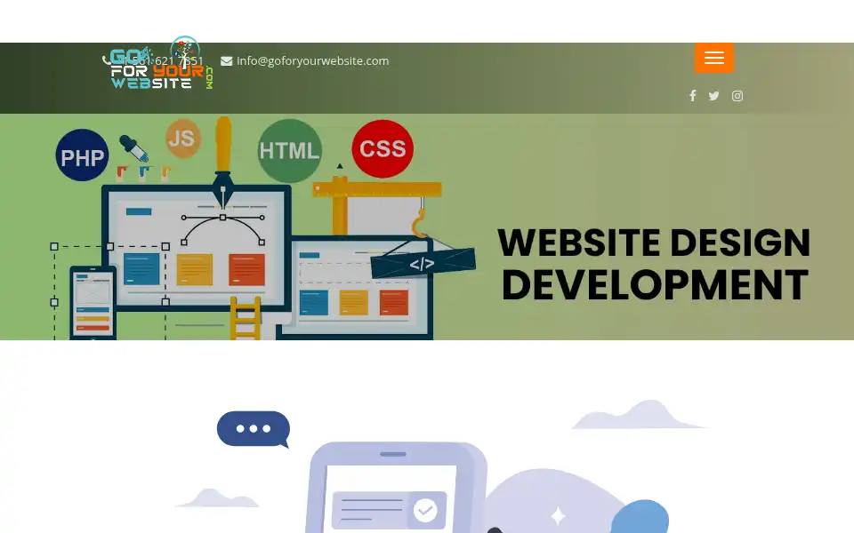 Screenshot of goforyourwebsite.com
