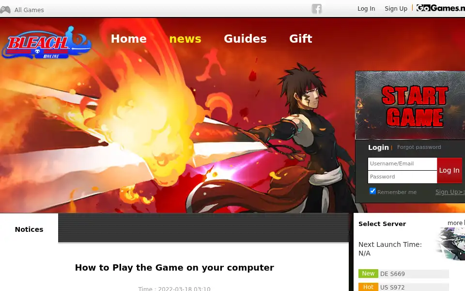 Screenshot of gogames.me