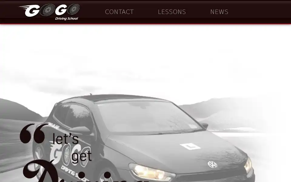 Screenshot of gogodrivingschool.com