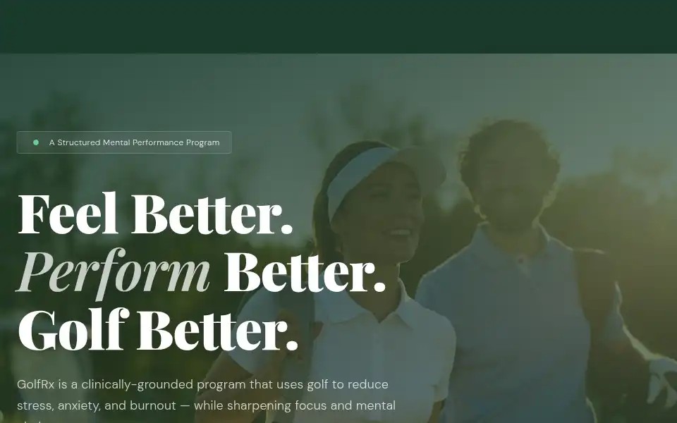 Screenshot of gogolfrx.com
