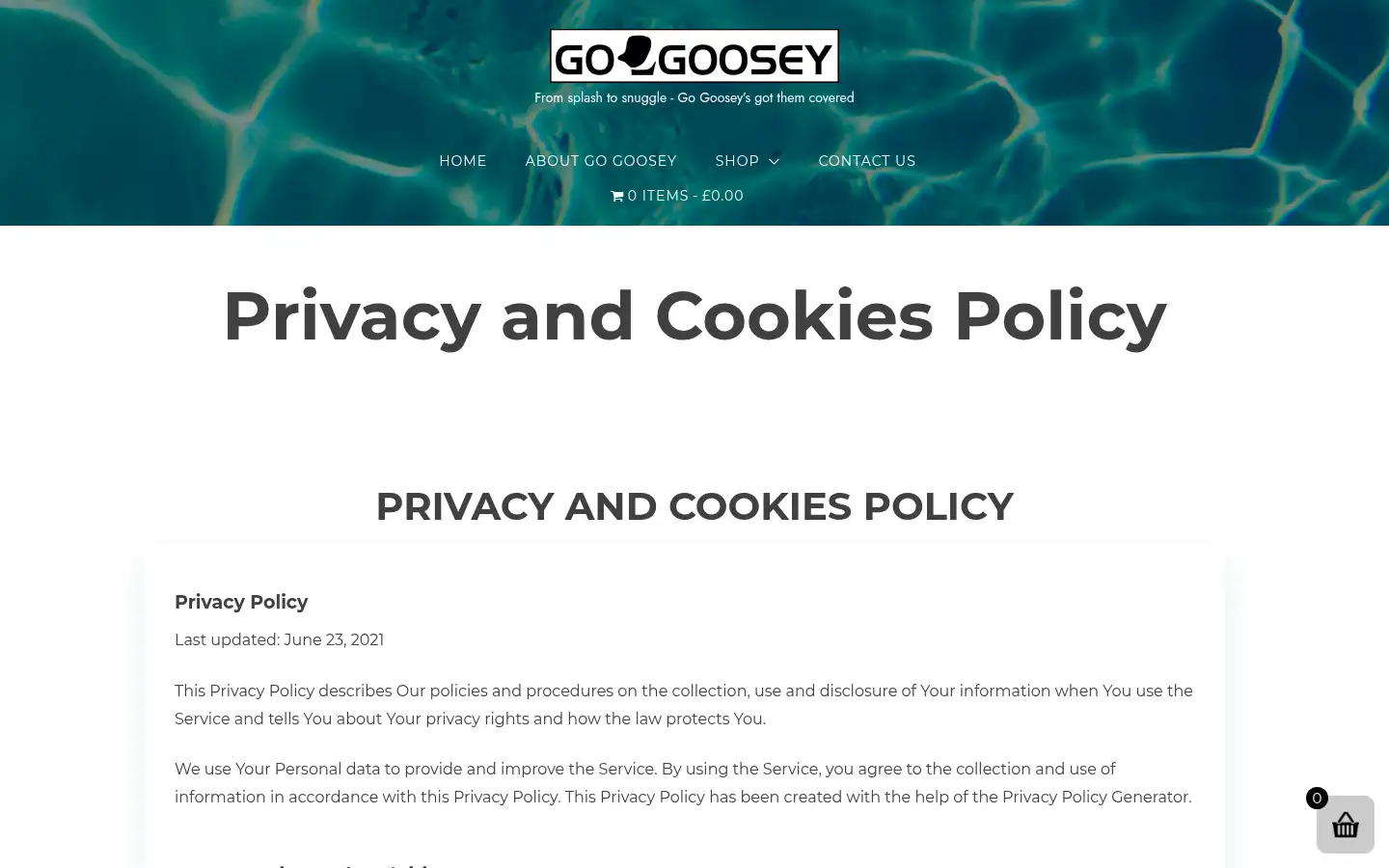 Screenshot of gogoosey.co.uk