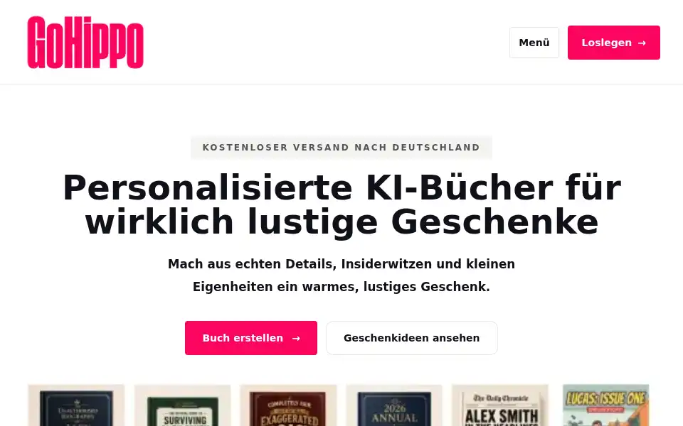 Screenshot of gohippo.com