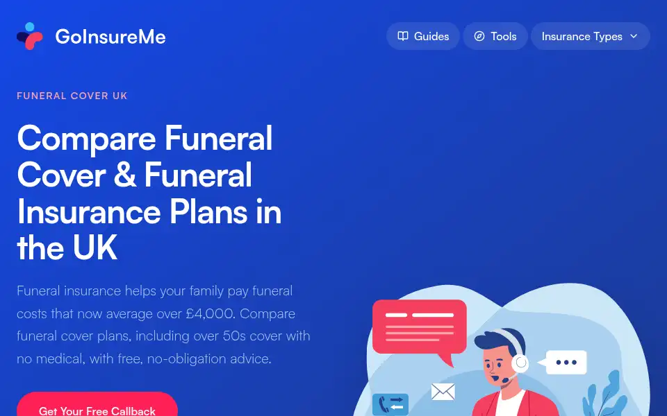 Screenshot of goinsureme.co.uk