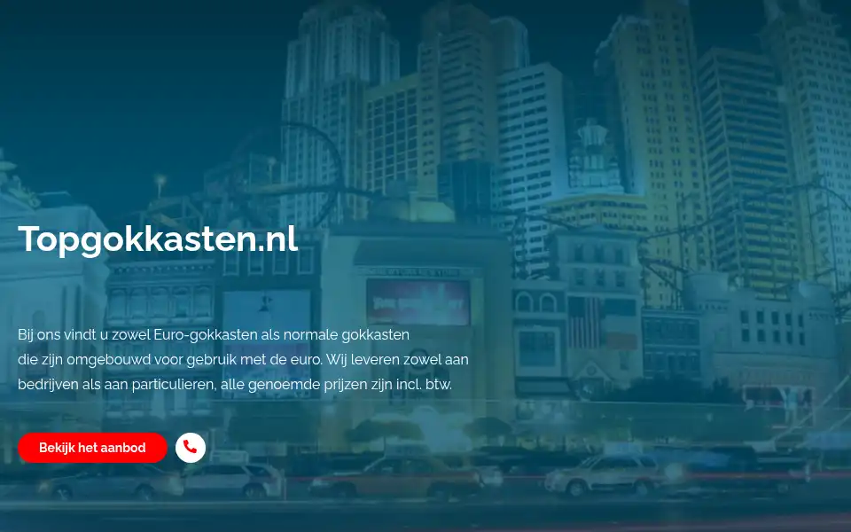 Screenshot of gokkastenshop.nl