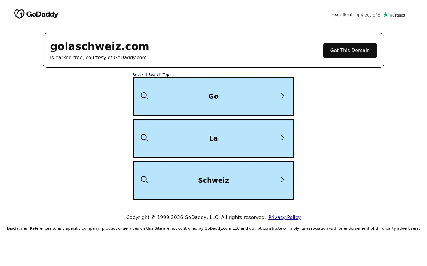 Screenshot of golaschweiz.com