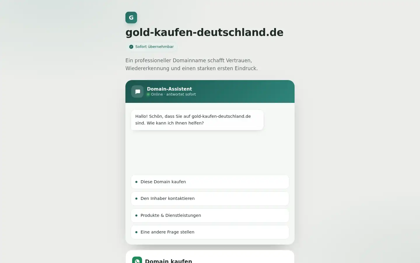 Screenshot of gold-kaufen-deutschland.de
