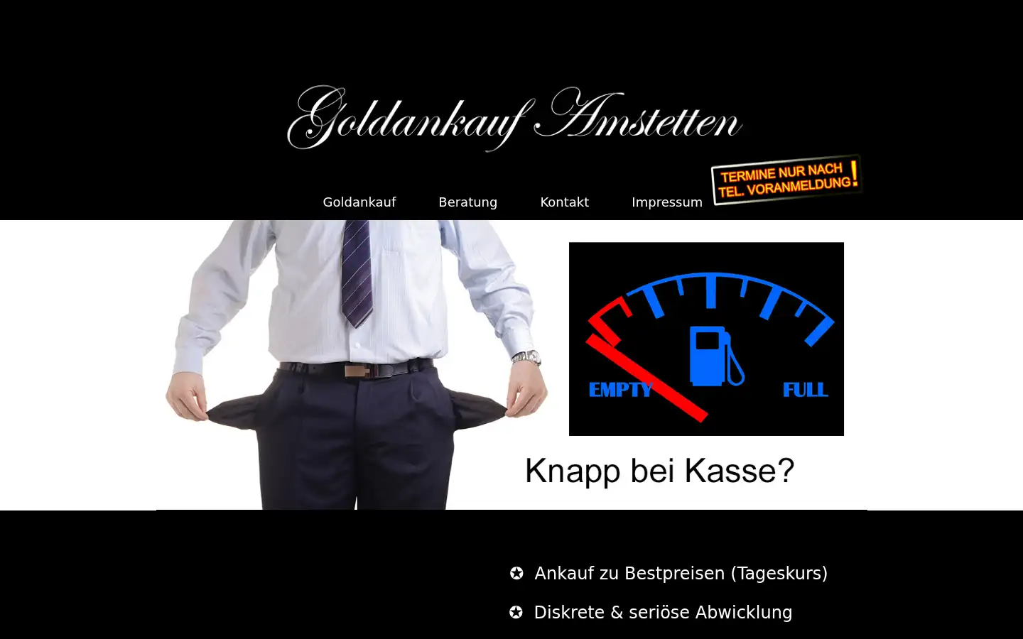Screenshot of goldankauf-amstetten.at