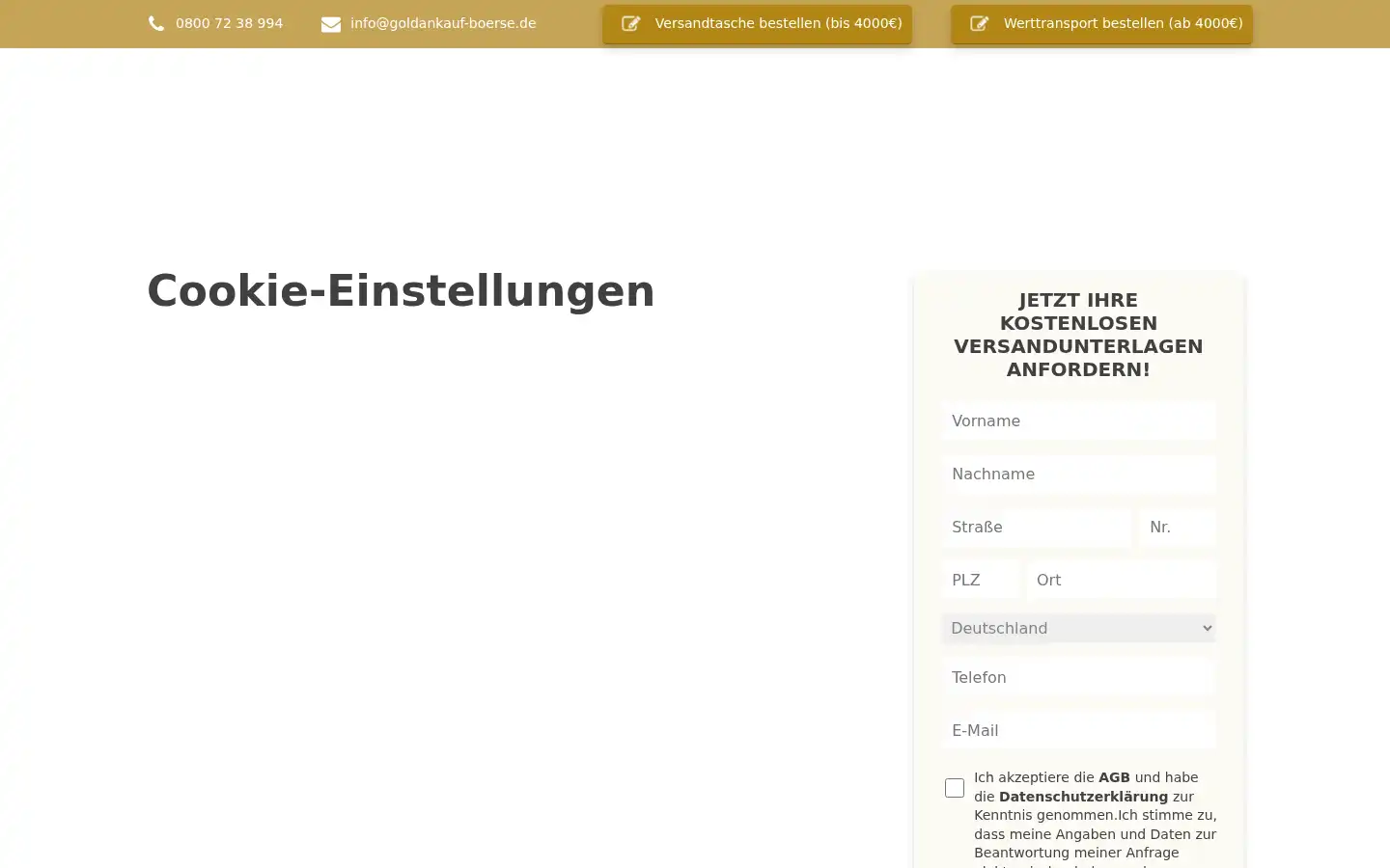 Screenshot of goldankauf-boerse.de
