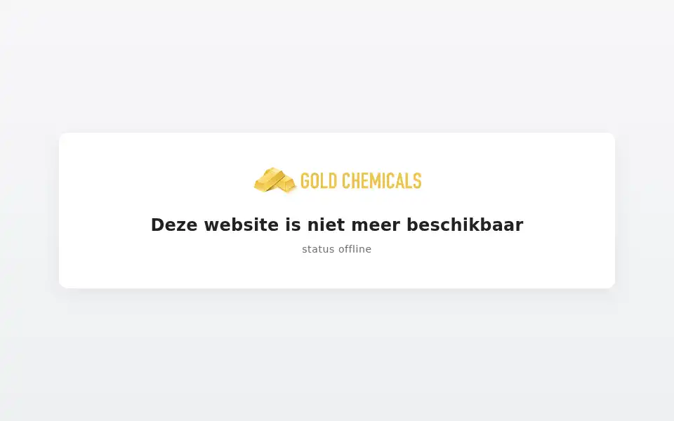 Screenshot of goldchemicals.com