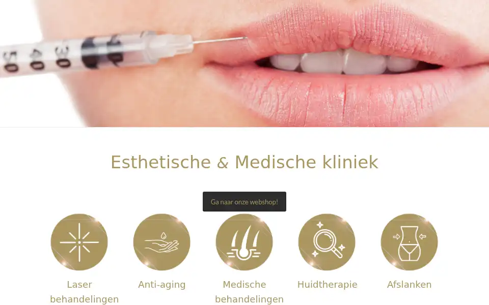 Screenshot of goldclinics.nl