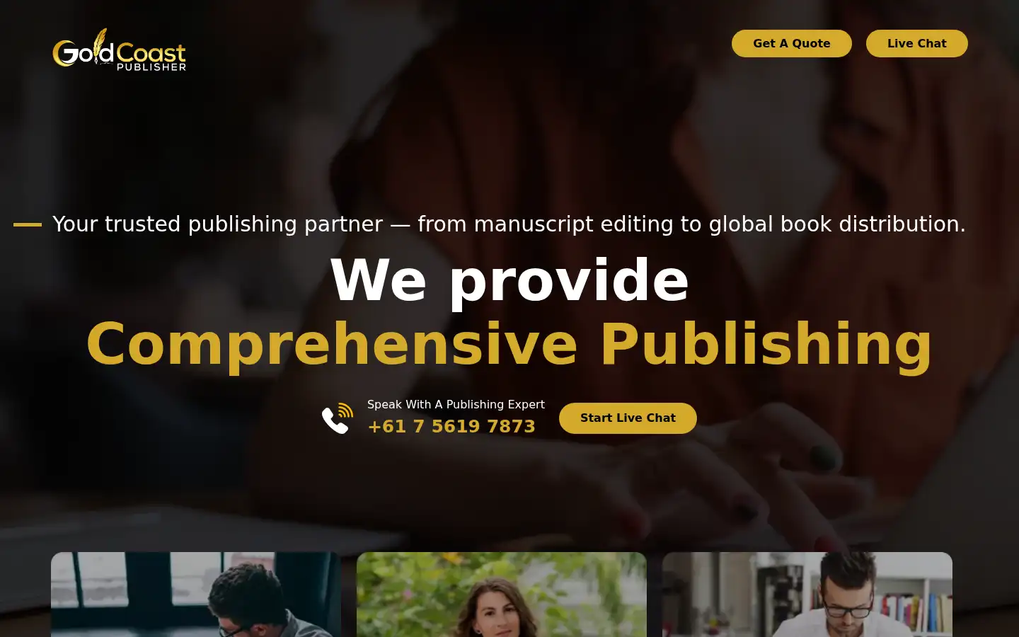 Screenshot of goldcoastpublisher.com