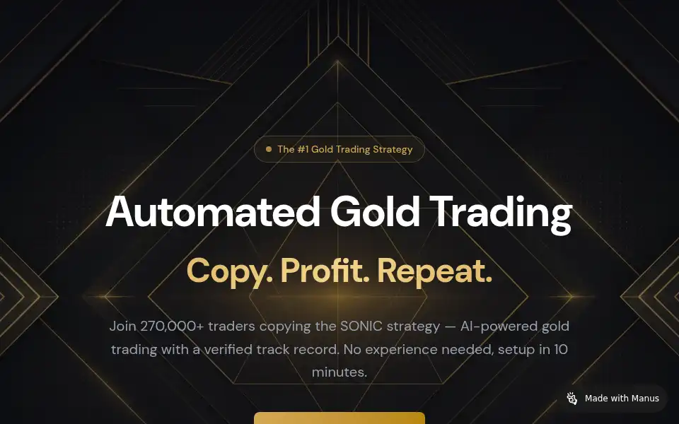 Screenshot of goldcopytrading.com