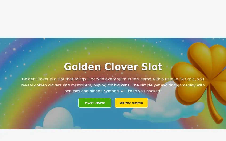 Screenshot of golden-clover-slot.com