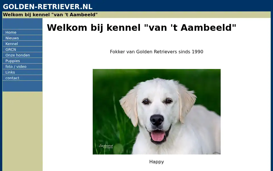 Screenshot of golden-retriever.nl