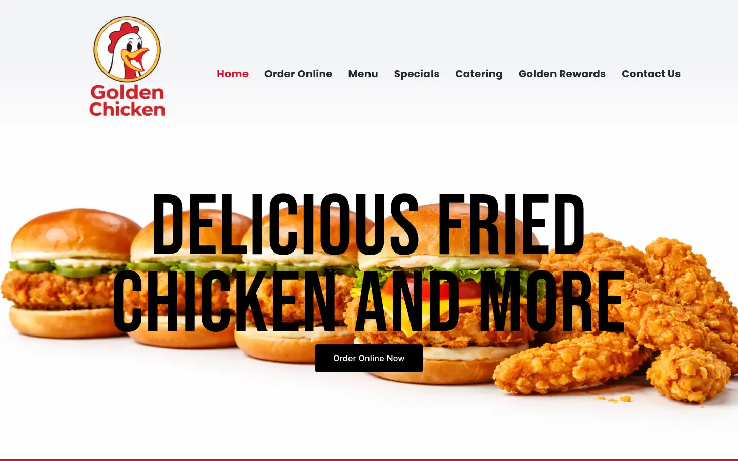 Screenshot of goldenchickenhc.com