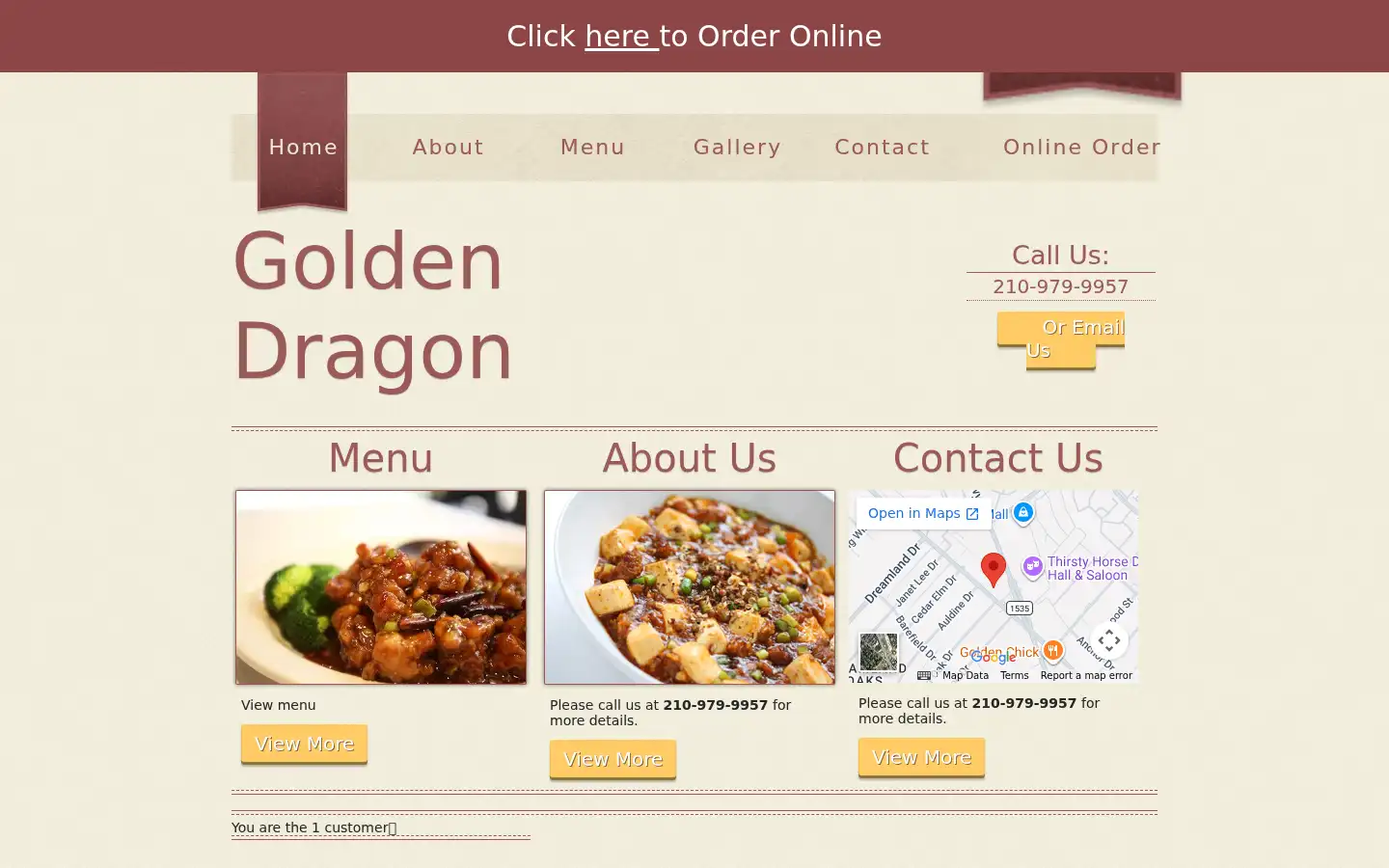 Screenshot of goldendragonsa.com