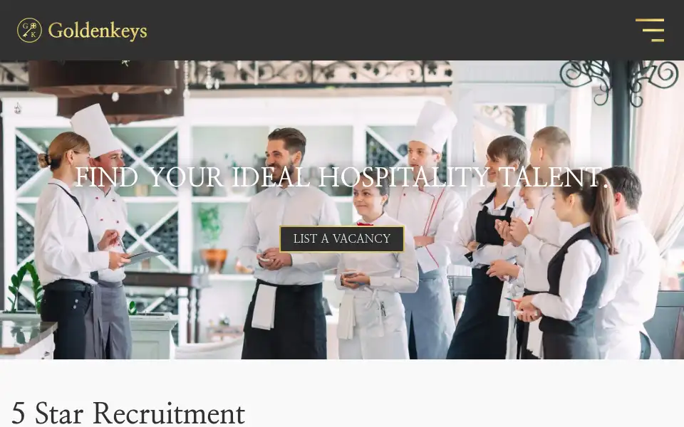 Screenshot of goldenkeys.co.uk